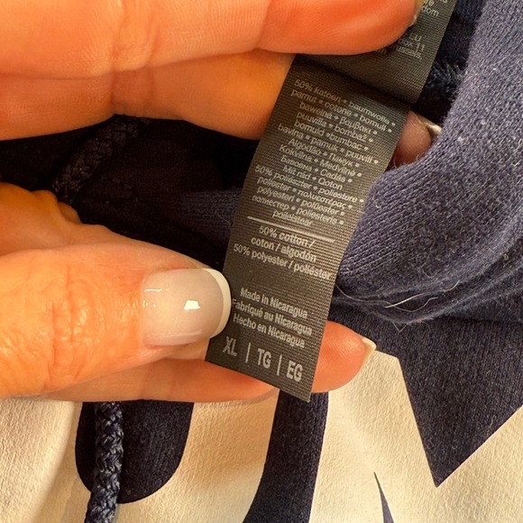 Trump Won 2024 Gildan Heavy Blend Graphic Hoodie Navy Fleece Pullover XL - Picture 4 of 5